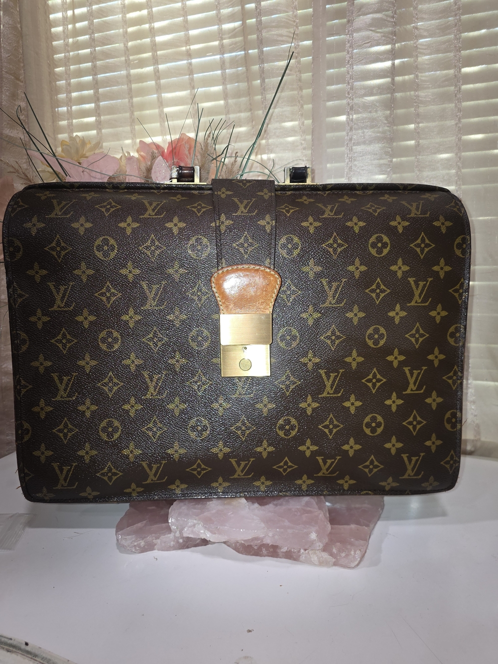 Louis Vuitton Brown Monogram Canvas Men's Briefcase